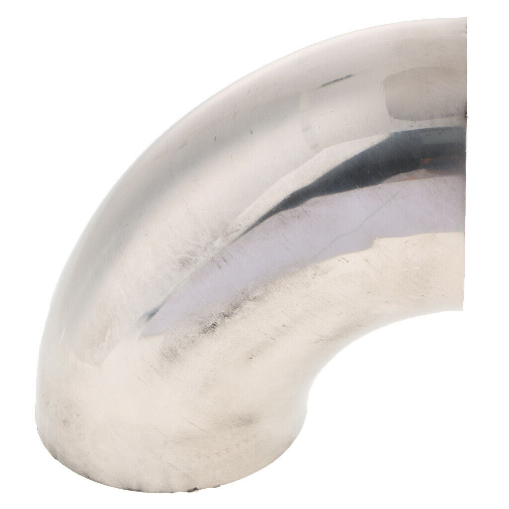 2pcs 3'' 90 Degree Aluminized Mandrel Bend 16ga 1D Tight CLR Exhaust Tubing