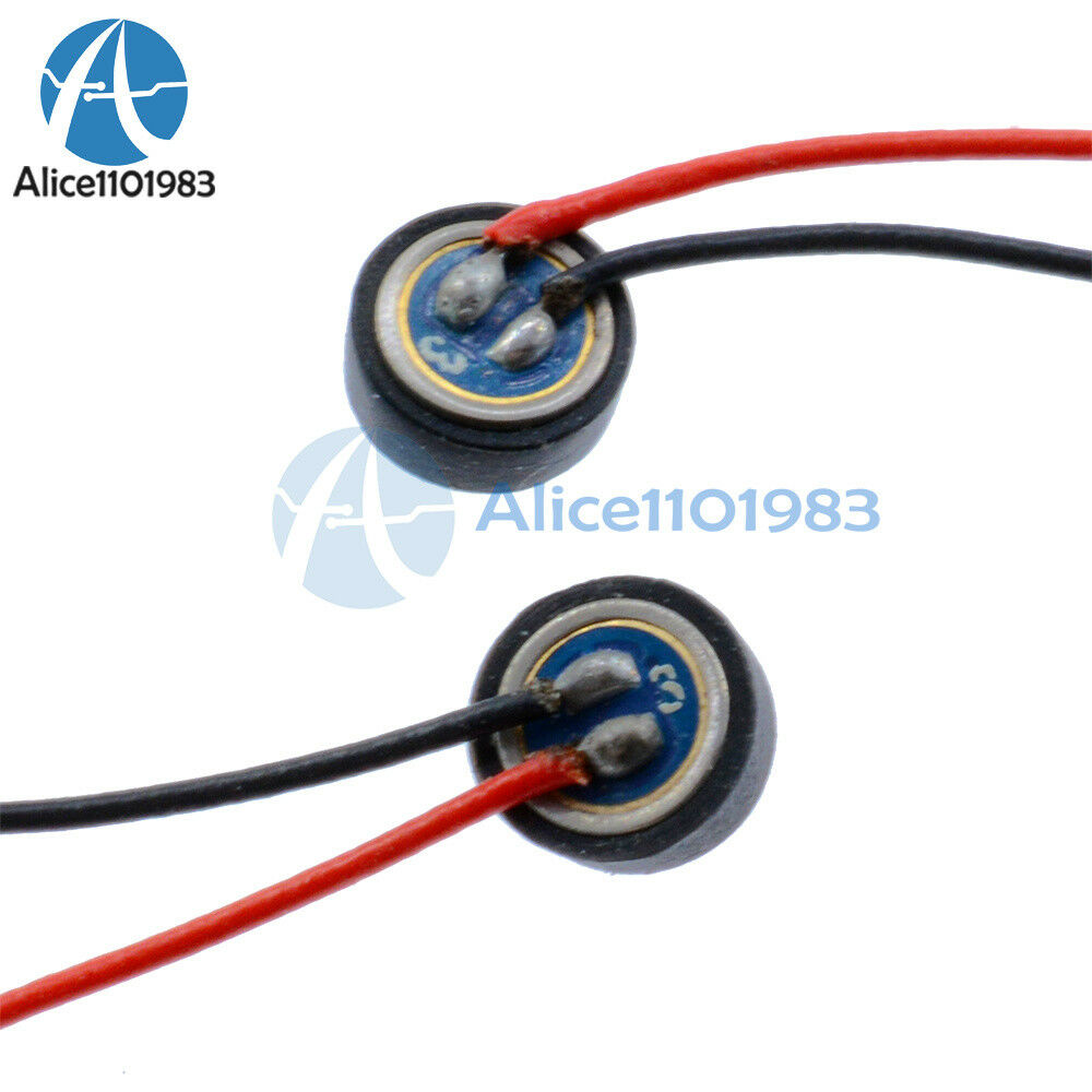10PCS 4*1.5mm Electret Condenser Microphone MIC Capsule 2 Leads W