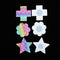 3 Pairs Disposable Nippleless,Cover Self-Adhesive Disposable Bra Gel Petals Pad