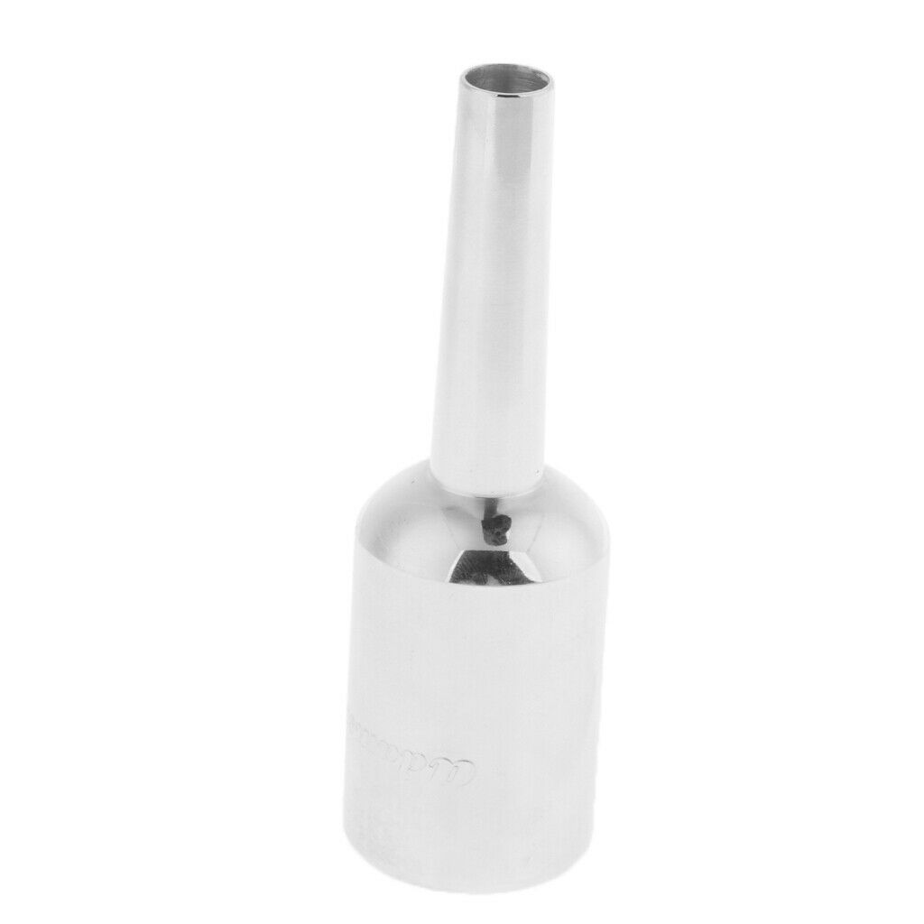 Brass Trumpet Mouthpiece,Sliver Booster Plated Trumpet Mouthpiece,86mm Length
