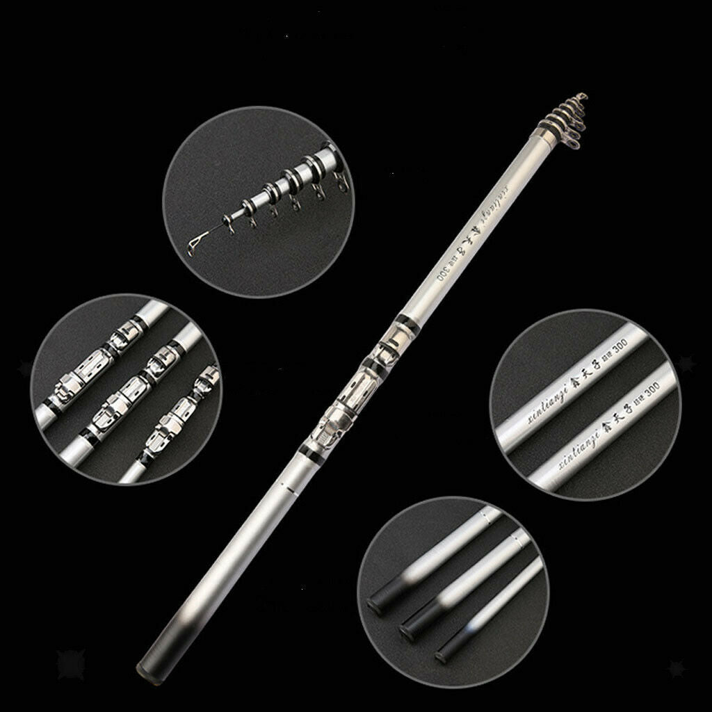 Travel   Fishing Rods Telescopic Travel Fishing Pole 5.2:1  2.7m