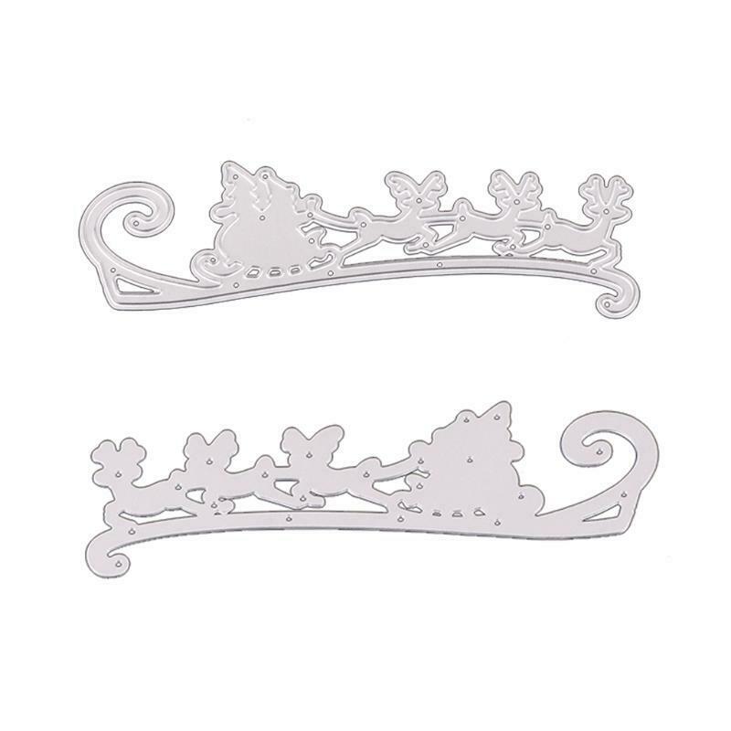 Christmas Sled Metal Cutting Dies Stencil DIY Scrapbooking Album Paper Card Mold