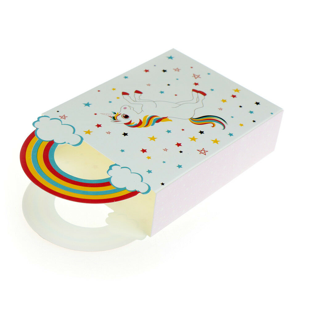 10pcs Rainbow Gift Box Party Candy Box Packages Kids Birthday Decor DD