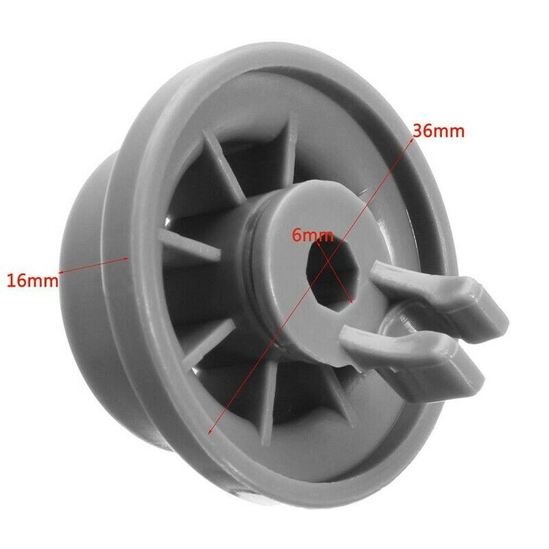 4 x Dishwasher Lower Basket Rail Wheels for  Neff & Siemens Grey 165314 Z4N2N2