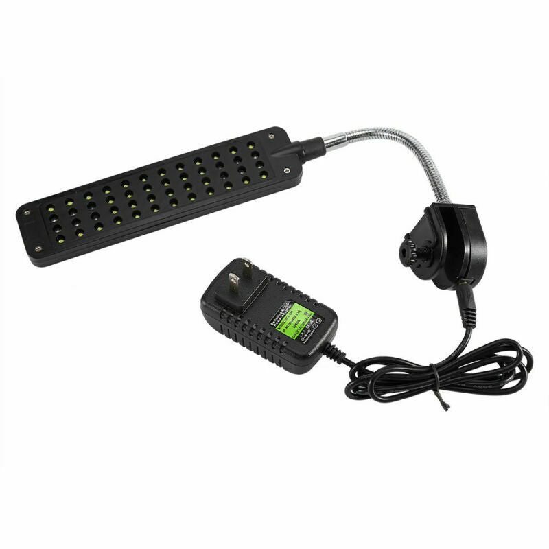 48 LED Aquarium Light Flexible Arm Clip on Plant Grow Fish Tank White Blue Lamp