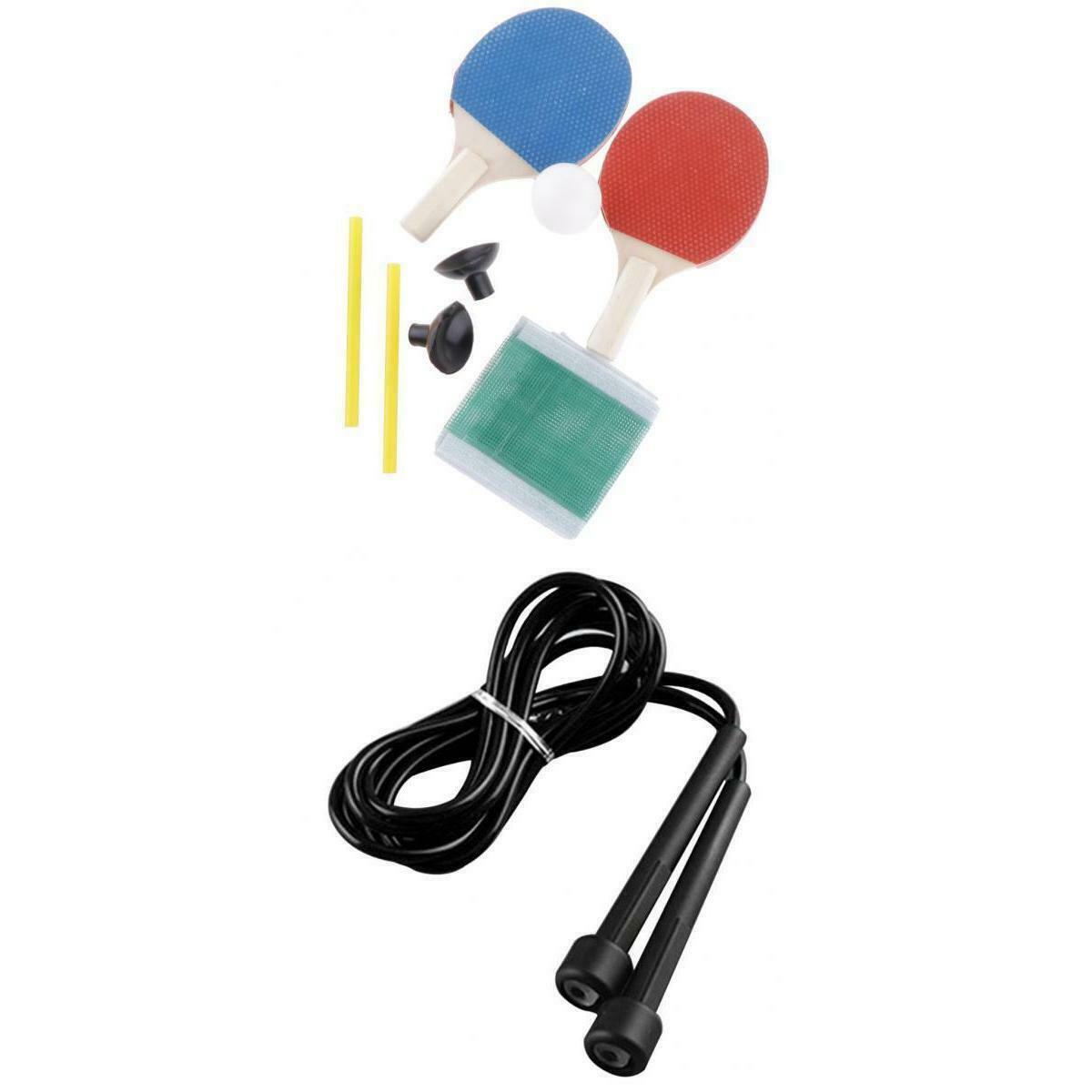 Durable Mini Table Tennis Racket Ball Net Jump Rope Practicing Training