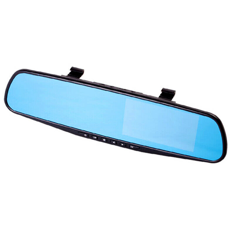 4.3inch HD Car SUV DVR Rear View Mirror Video Recorder Dual Cam Reversing Camera