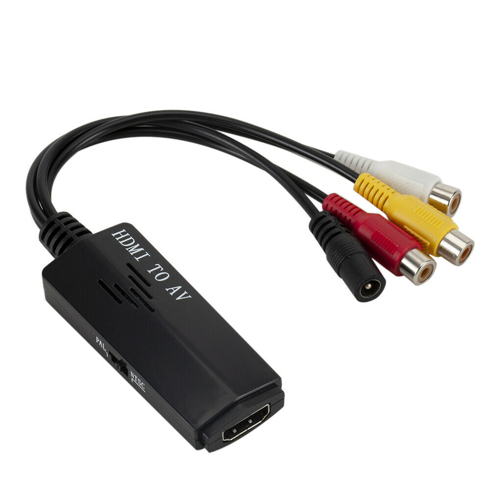 2 Pcs HDMI To RCA Converter Cable Composite Audio Video To 1080P HDMI AV HD
