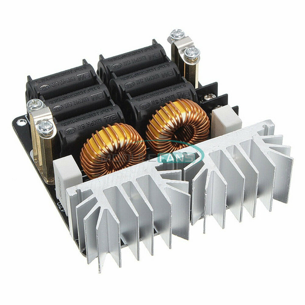 DC 12-48V 1000W 20A ZVS Tesla Induction Heating Board Flyback Heater Cooling Fan