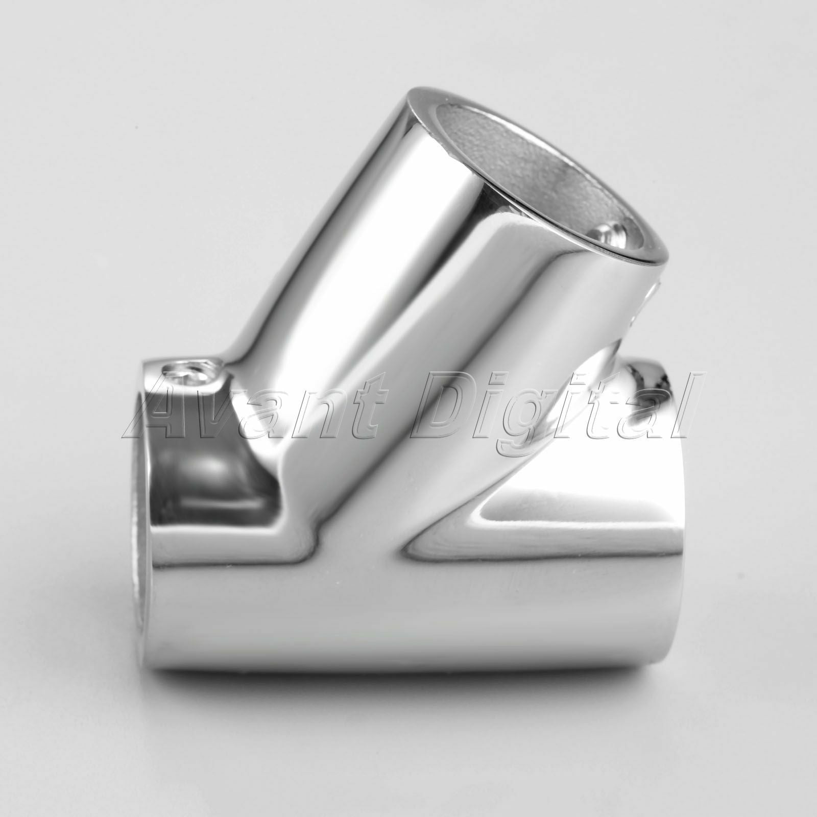 2Pcs 316 marine stainless steel Boat Hand Rail 60 Degree Tee Forting 7/8"" Tube