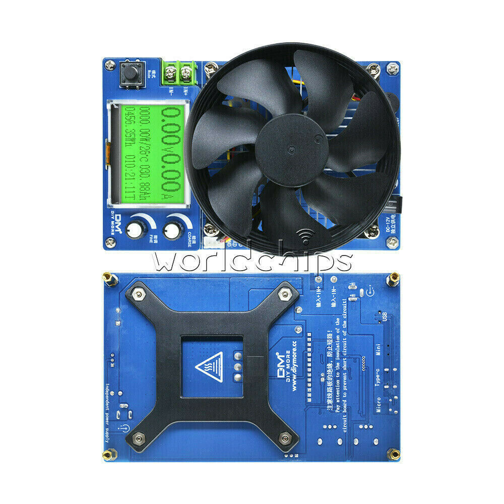 USB Intelligent Electronic Load 150V 10A 150W Battery Discharge Capacity Tester