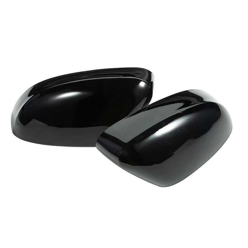 For Ford Focus MK2 MK3 Sedan Pair Rear View Mirror Cover Cap Trim Gloss Black