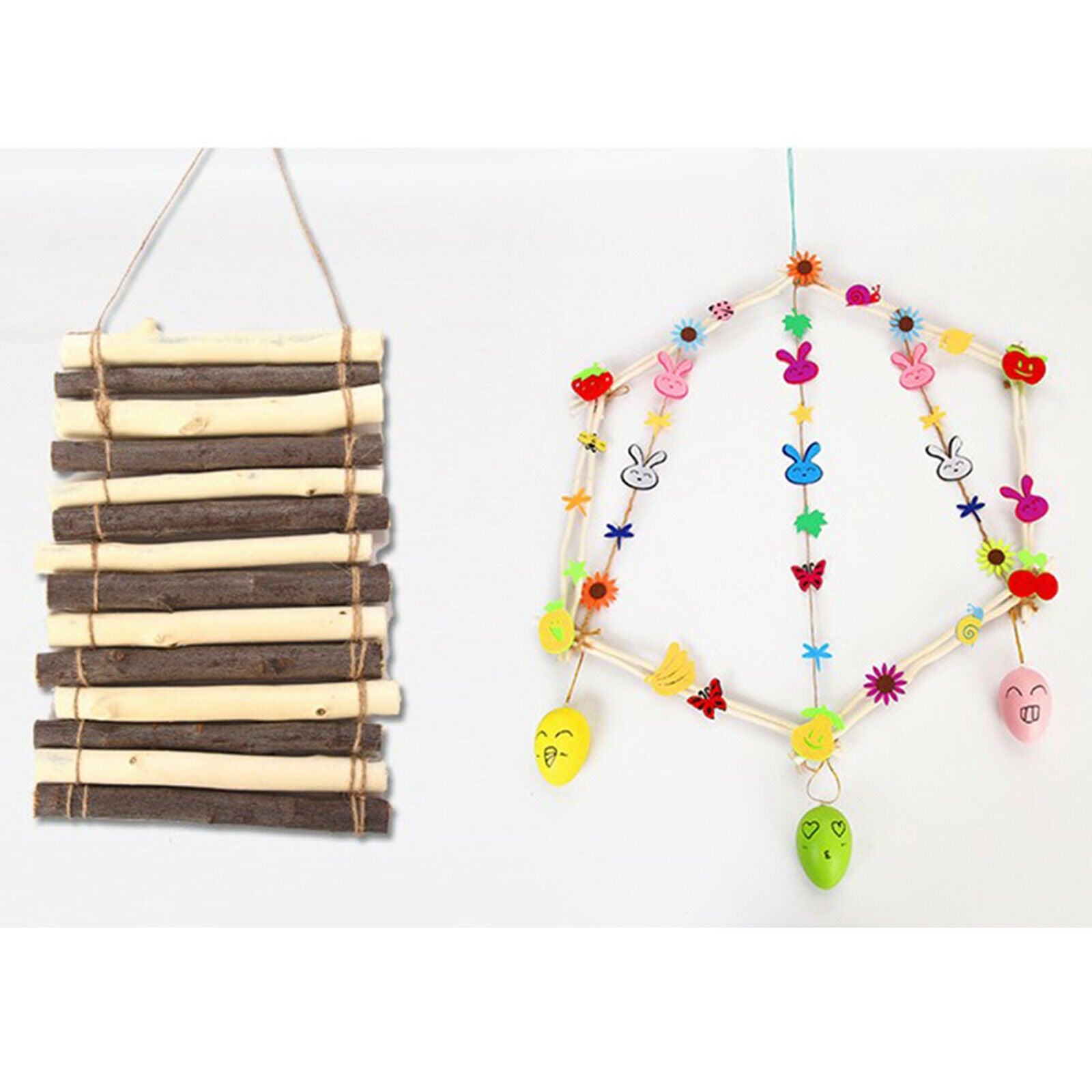 7Pcs Natural Driftwood Branches Pieces DIY Craft Wreath Making Decorations