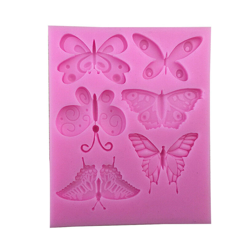 Butterfly Shape Silicone Fondant Cake Mold Decorating Chocolate Bakeware Moul Tt