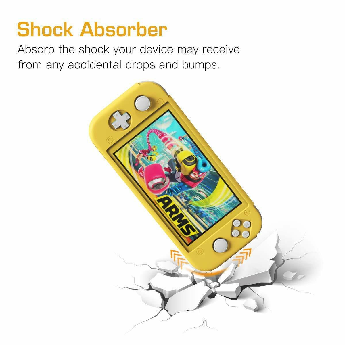 Full Body Protector Case for Nintendo Switch Lite Travel Cover Grip Yellow