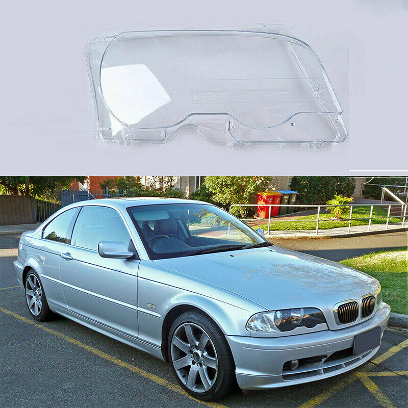 Fit For BMW 3-Series E46 M3 2000-2006 Front Right Side Headlight Lens Cover