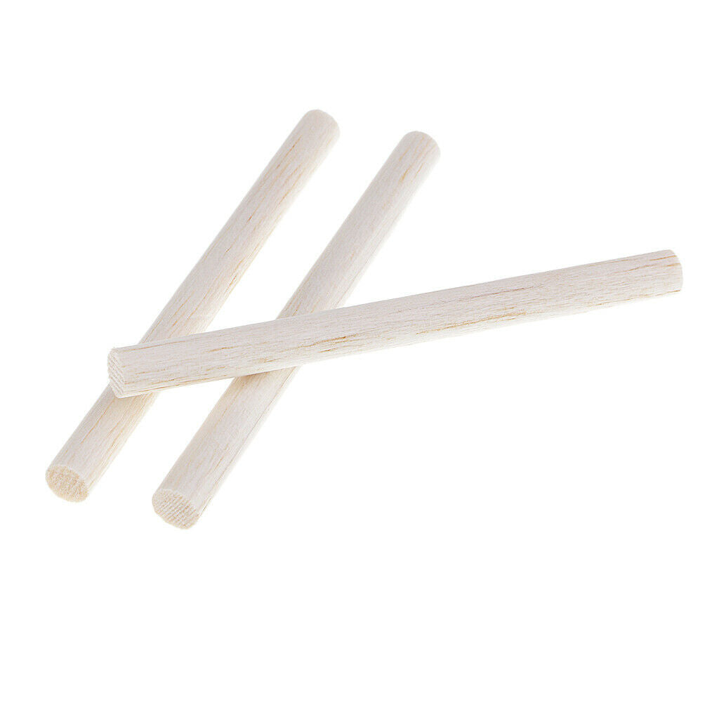 20Pc 8mm Balsa Wood Round Wooden Stick for Kids Children DIY Ornament 100mm
