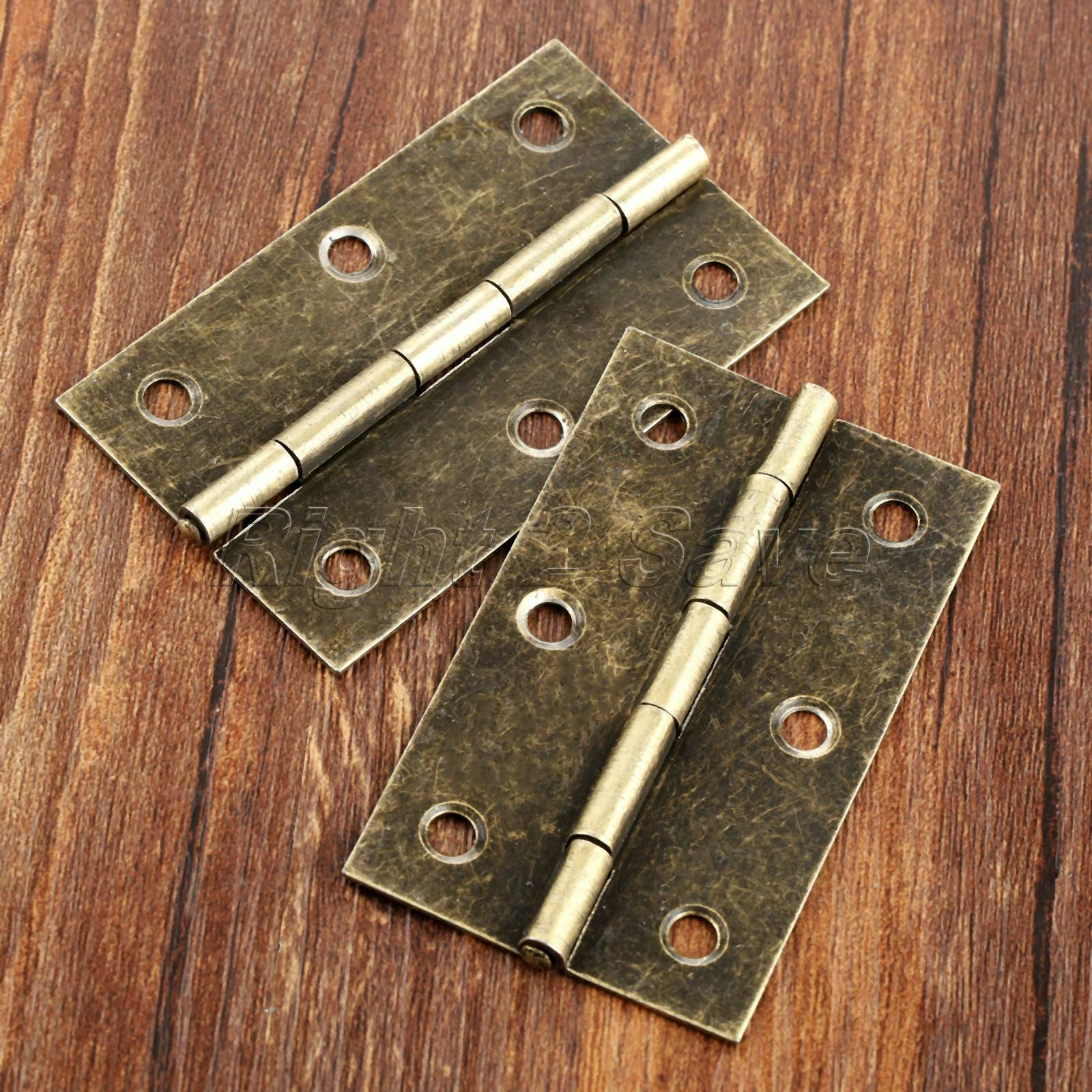2.95"*1.65" Cabinet Wardrobe Door Hinge Retro Bronze Furniture Jewelry Box Hinge