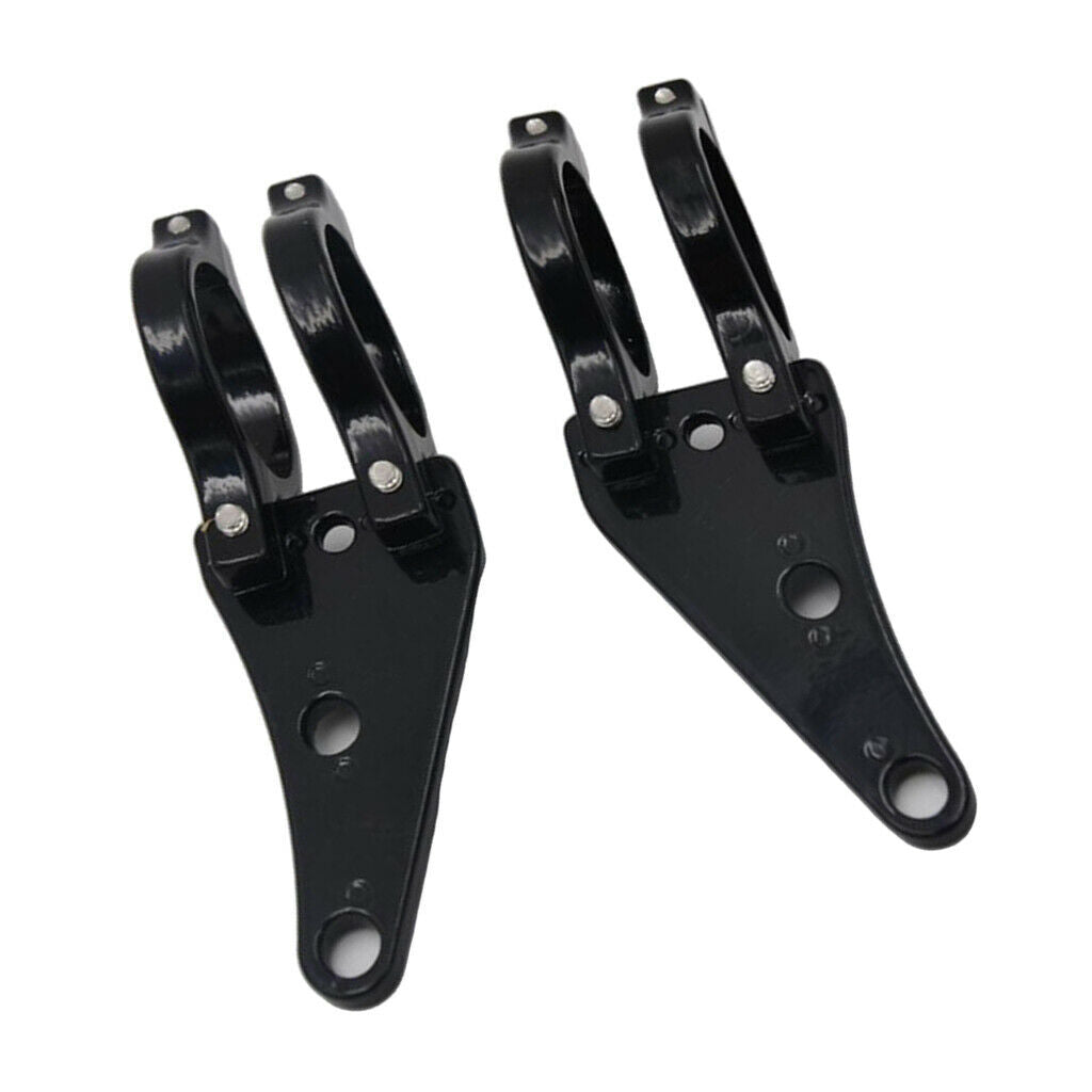 Lots 2 Billet Headlight Head Lamp Brackets Holder For Cruisers Motorcycle