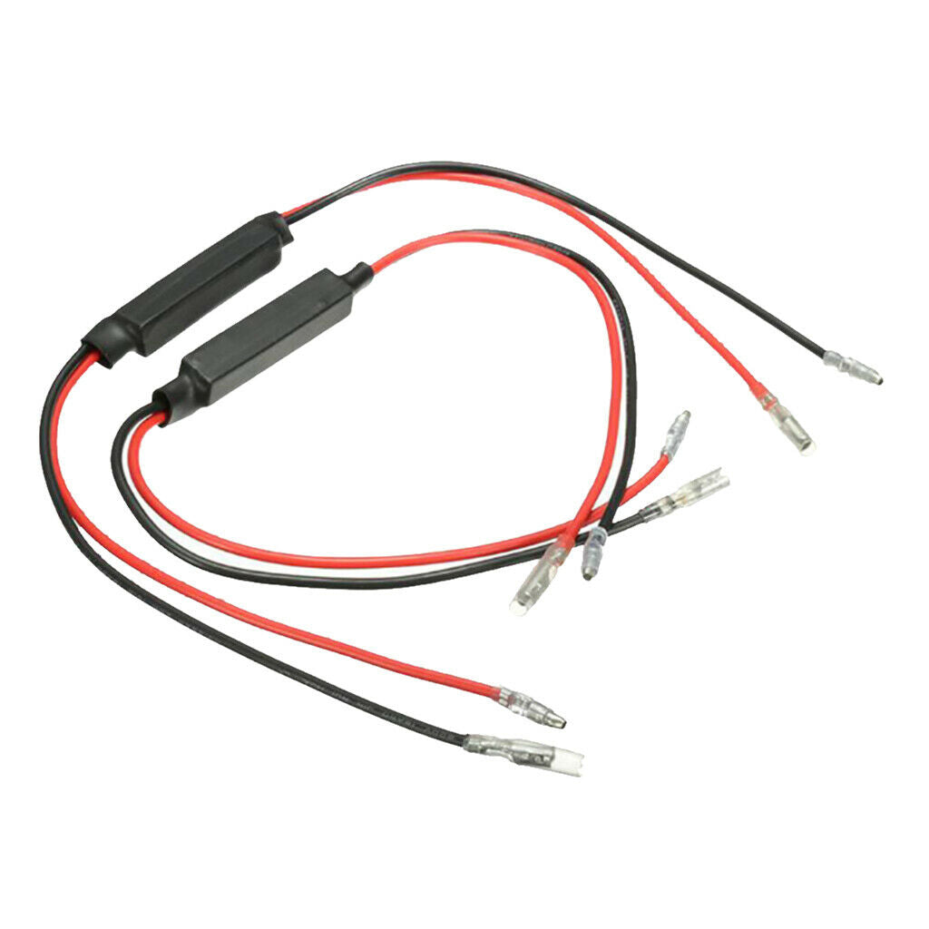 12V Universal Motorcyle LED Turn Signal Indicator Bulb Flasher Relay 10ohm