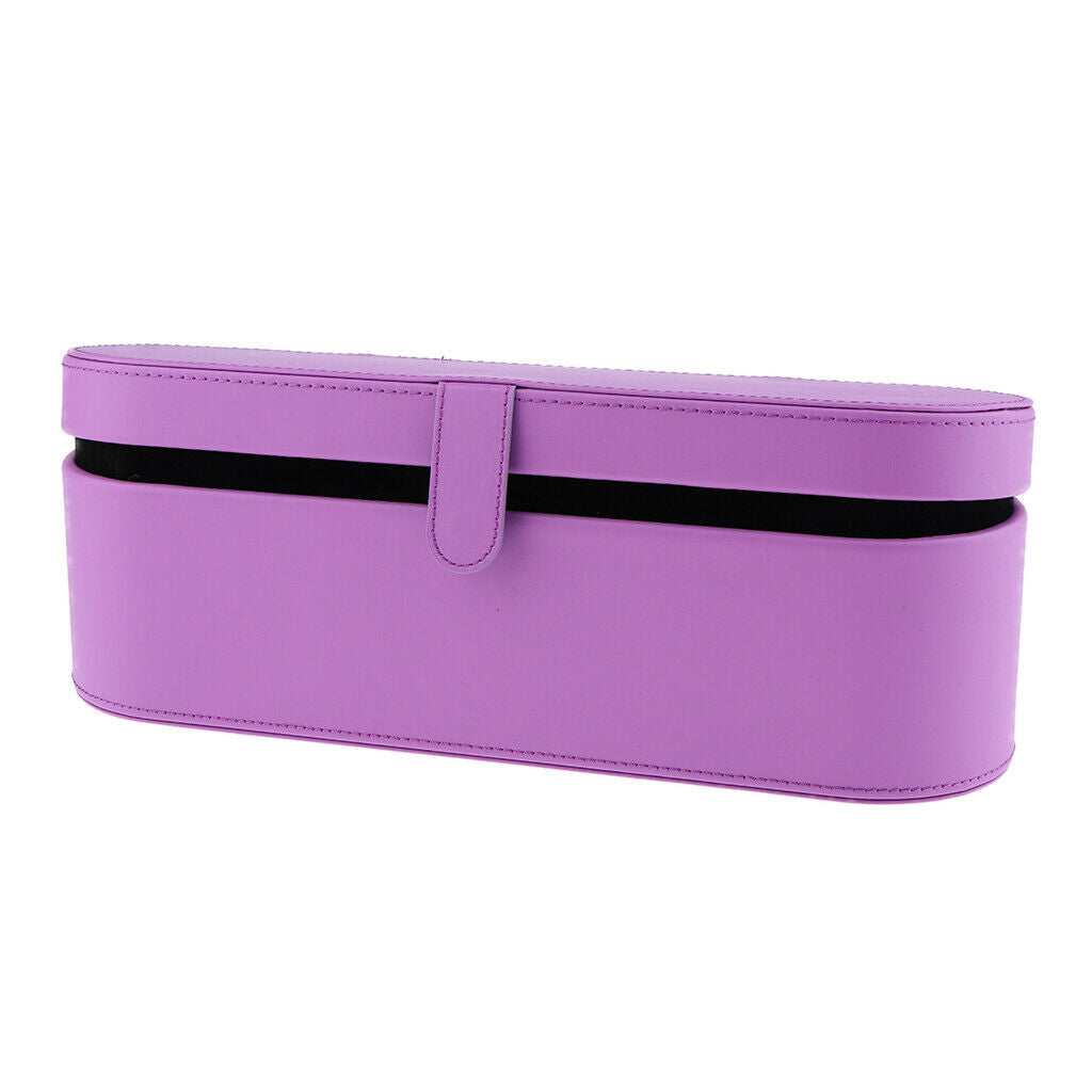 Purple Leather Travel Storage Case Gift Box For Dyson Supersonic Hair Dryer