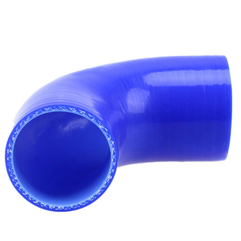 90 Degree Silicone Elbow Pipe Intercooler Hose Coupler 51-57mm Blue