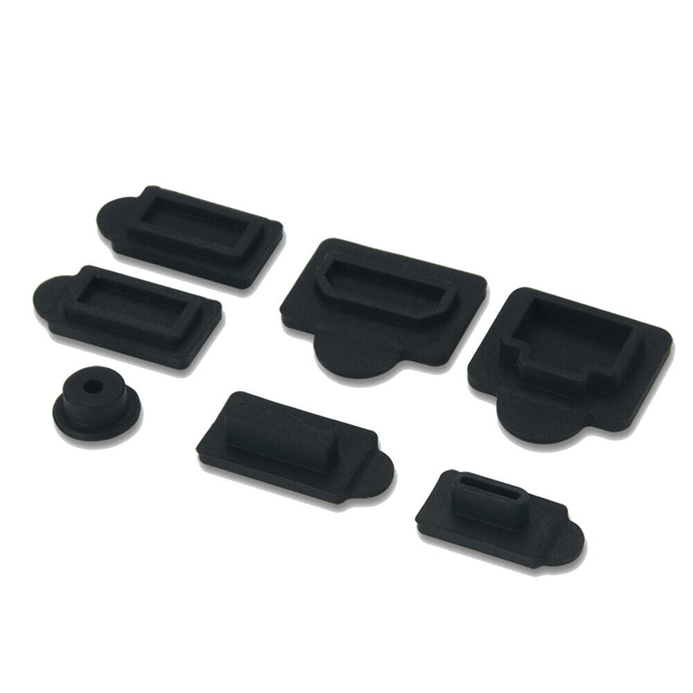 7pcs Silicone Dust Plugs For PS5 USB HDMI-compatible Interface Anti-Dust Cap
