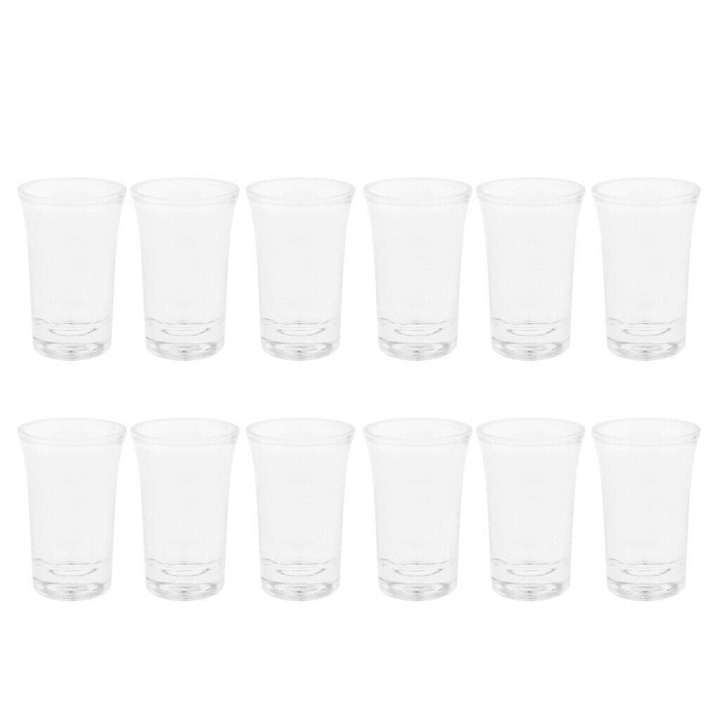 12 Pcs Premium Heavy Base Shot Glass 35ml