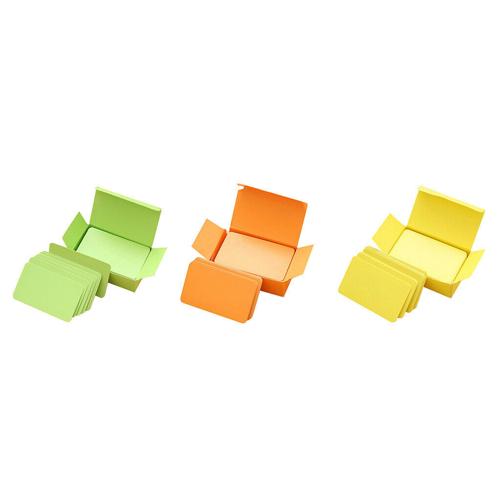 3-Box, Paper Blank Index Cards Invitation Quick Message DIY Craft Notecard