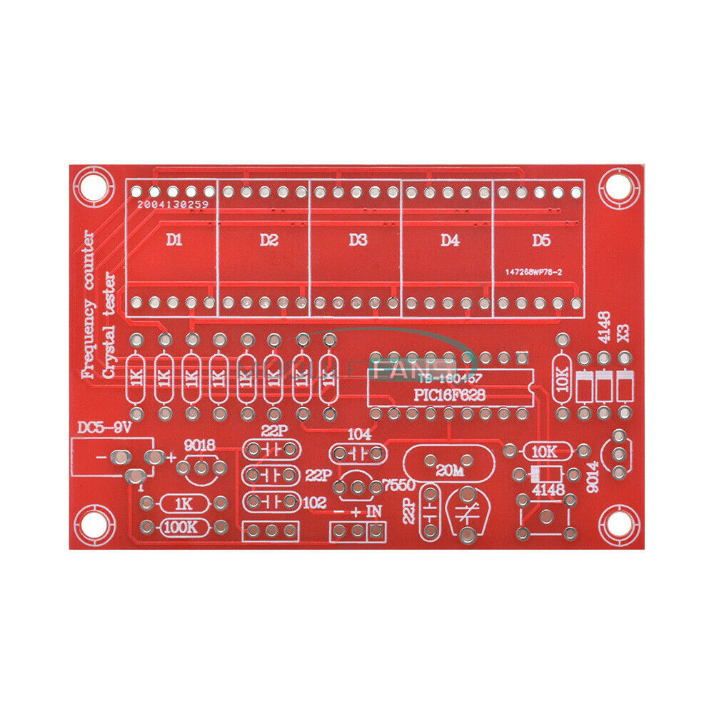 Crystal Oscillator Frequency Counter Meter 1Hz-50MHz Digital LED PIC DIY Kits