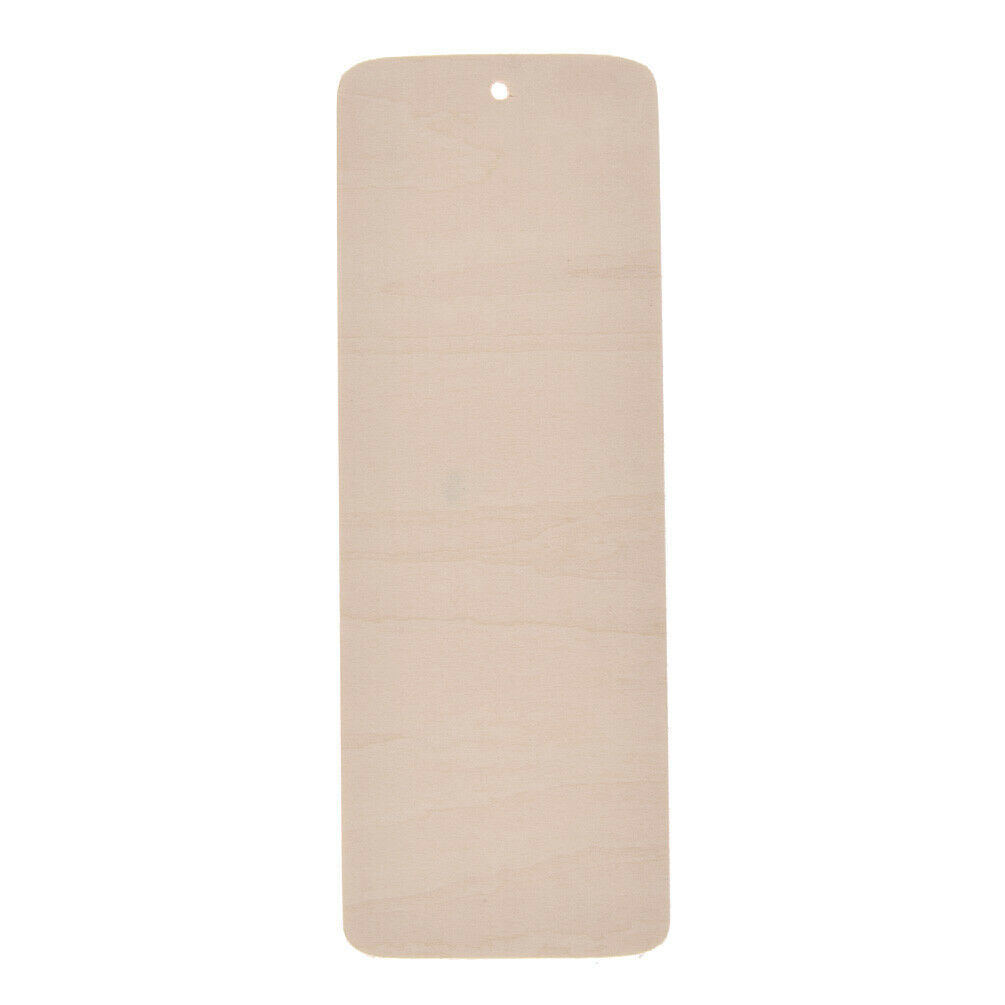 10Pcs Blank Wooden Bookmarks Hanging Tag Label Book Marker Readers Craft Acc DIY