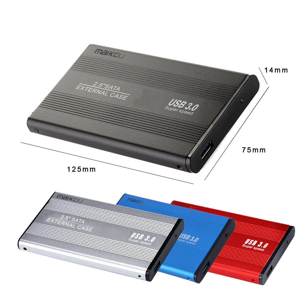 USB 3.0 SATA External Hard Drive Disk Enclosure Case for 2.5 Inch HDD SSD #3