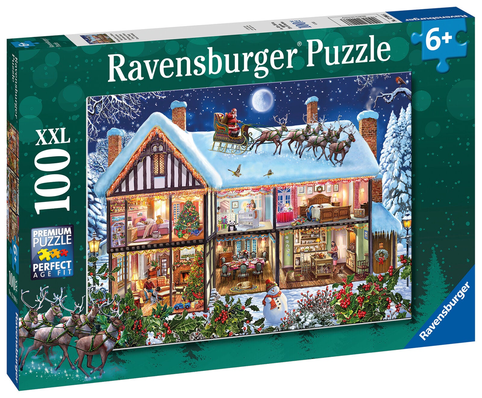 12996 Ravensburger Christmas at Home Jigsaw Puzzle XXL 100 Pieces Age 6 Years+