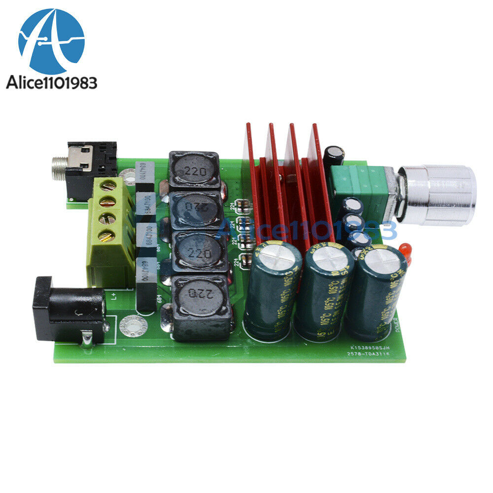 TPA3116D2 100W Subwoofer Digital Amplifier Board NE5532 OPAMP 8-25V Audio Module