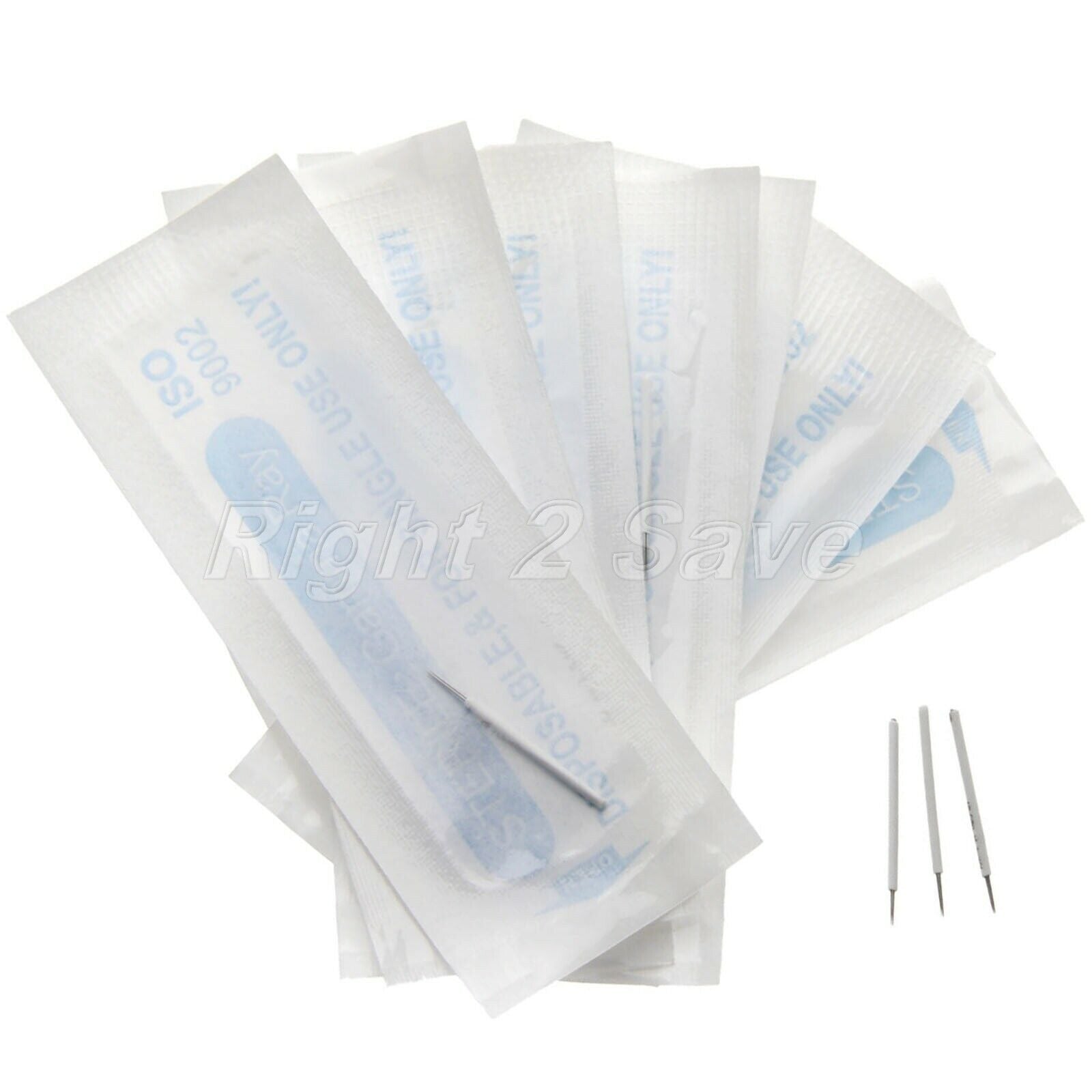 3 Pin Round Fog Eyebrow Needles 10/50Pcs Machine Microblading Manual Tattoo Pen