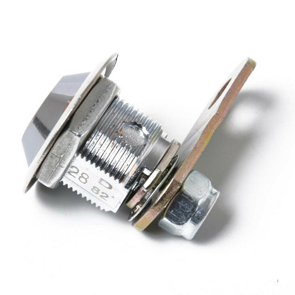 1-1/8 Tubular Cam Lock 180Deg &2Key Pull Drawer Cabinet Toolbox Replacement