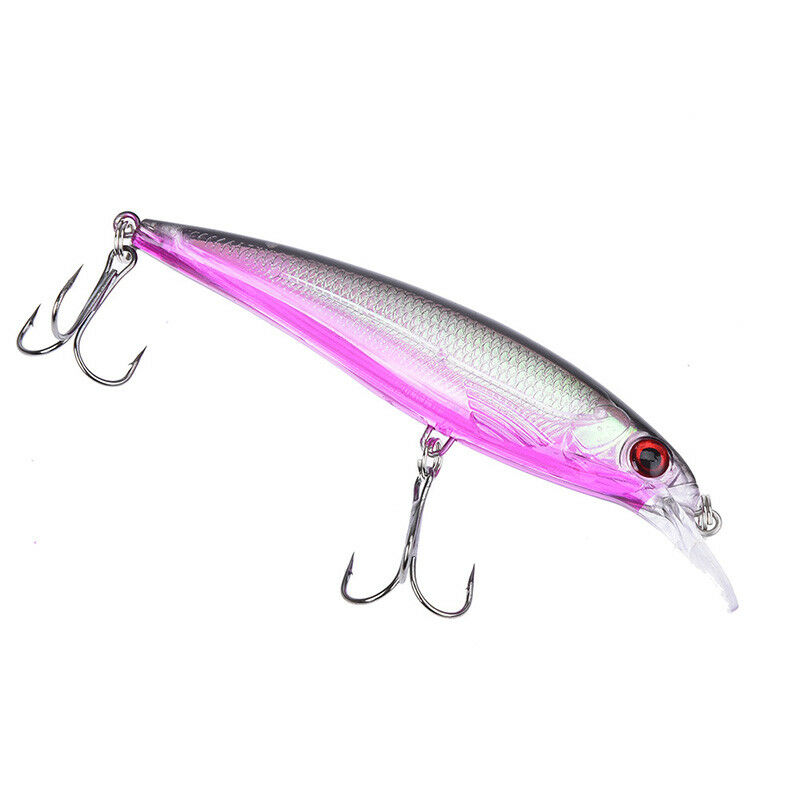 colorful fishing lure lead fish jigging wobbler crankbaits metal hook.l8