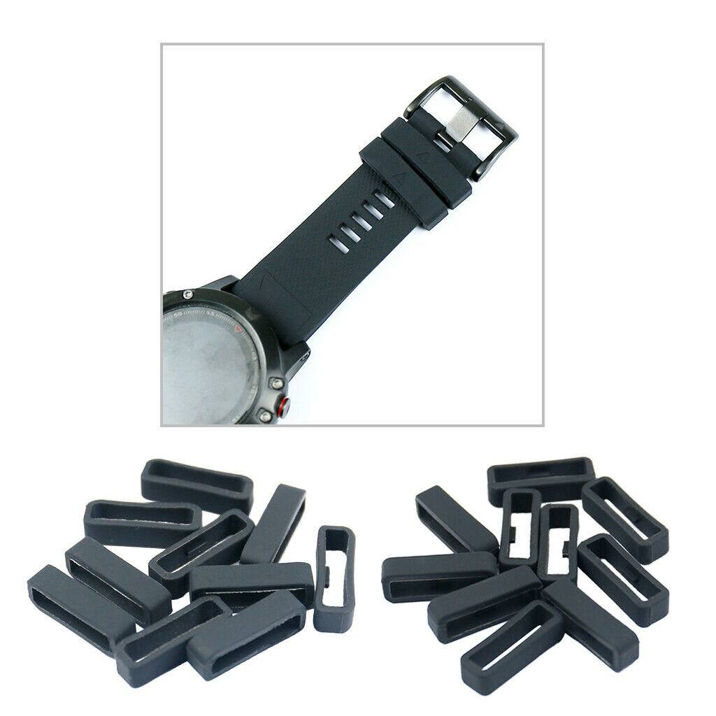 20x Silicone Fastener Rings for Garmin Fenix 5/5s/5x Series 5s 5s Plus