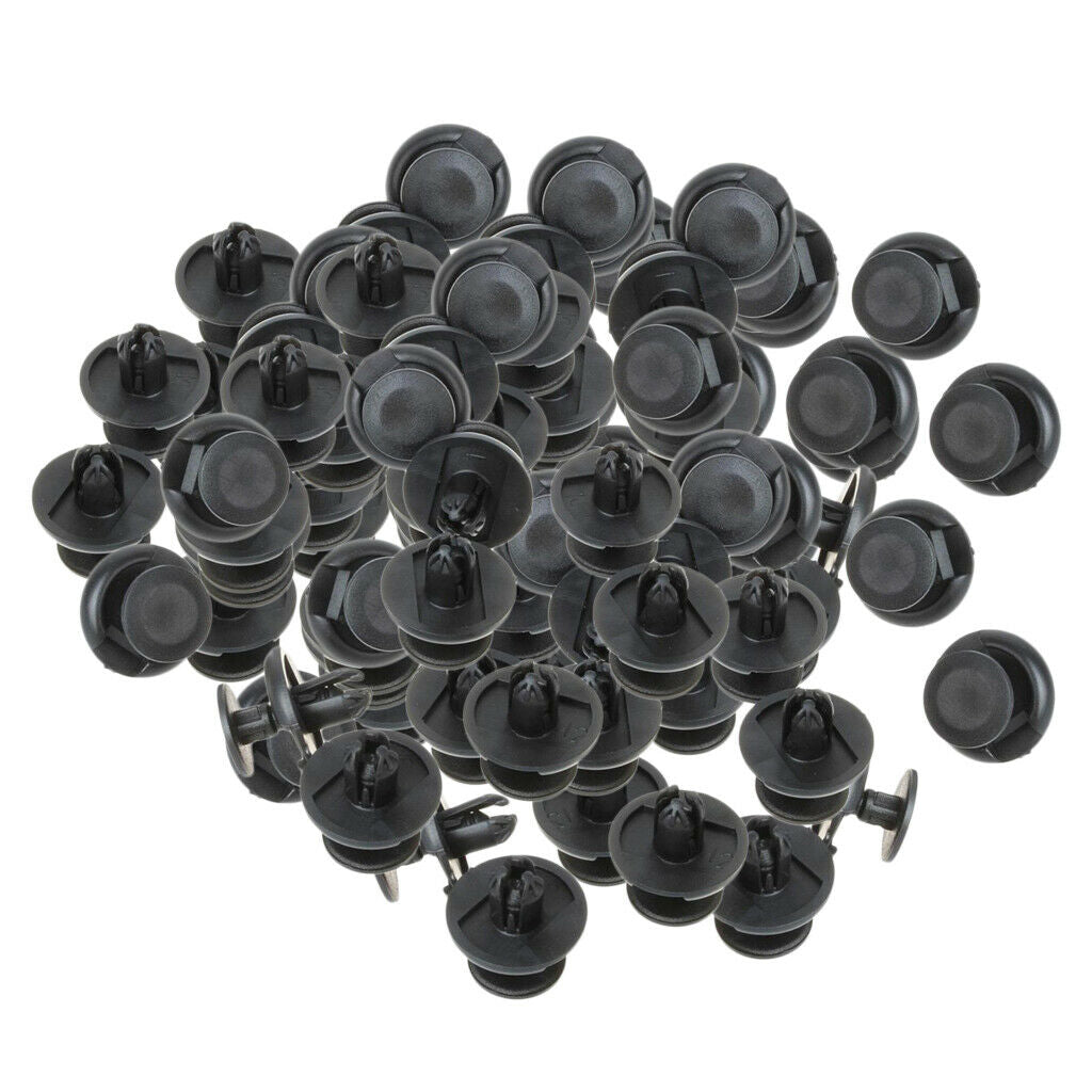 100 PCS 7mm Plastic Bumper Rivets Automotive Clip Fasteners For Auto Fenders