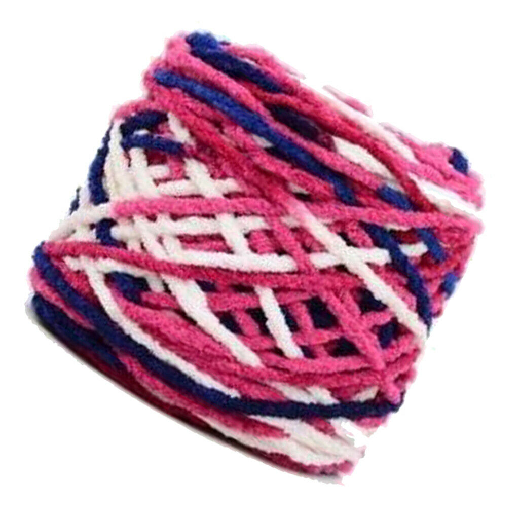 170g/Skein Knitting Yarn Chunky Colorful Wool Scarves Shawls White Purple