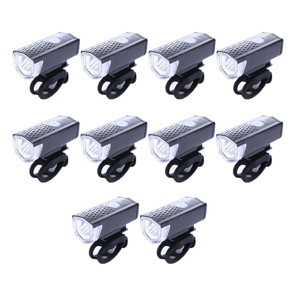 10x Bike Headlight Cycling Road Bicycle Front Lamp Adjustable Waterproof