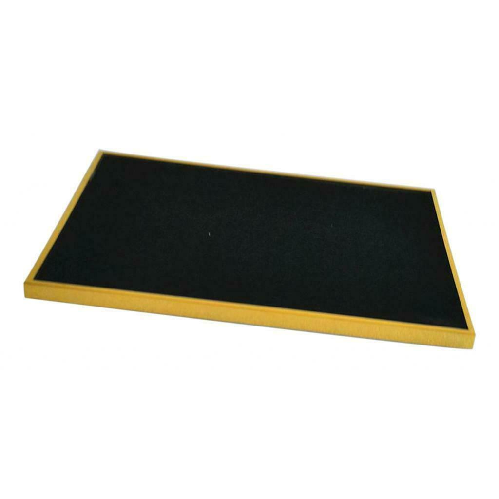 Elegant Square Jewelry Necklace Display Tray Organizer for Showcase S Golden