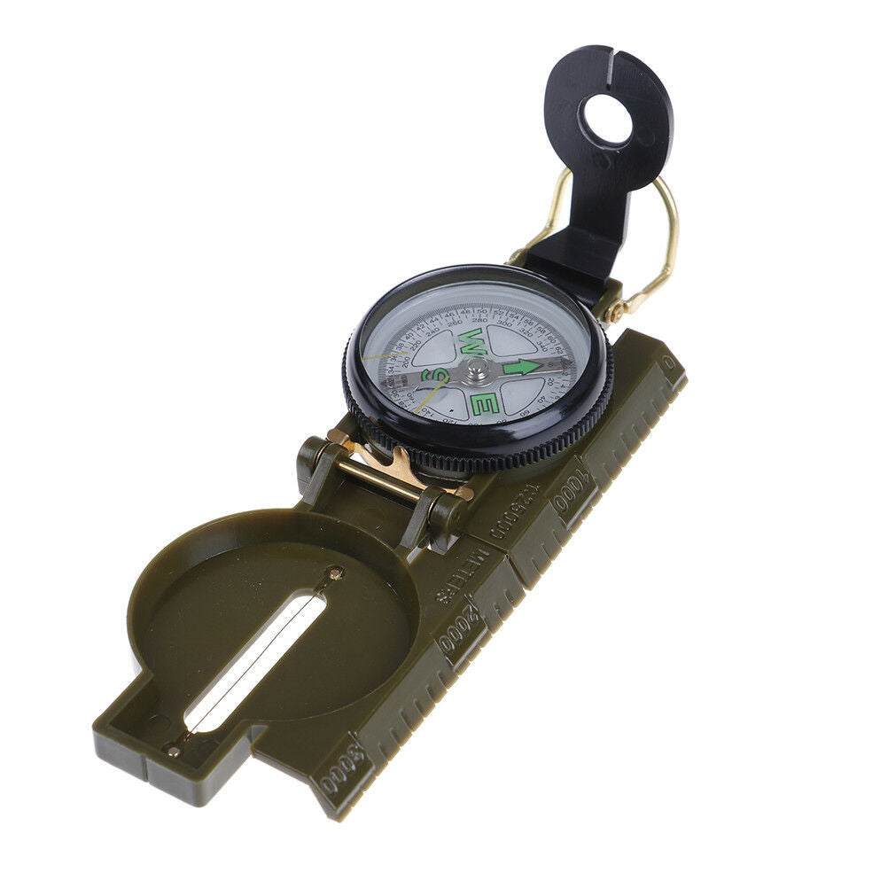 Outdoor Camping Hiking Style Survival Marching Military Lensatic Compas.l8