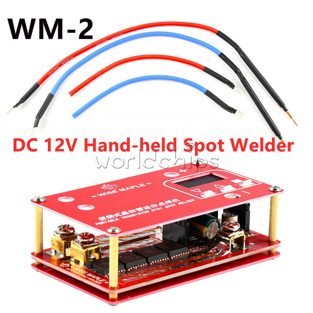 Upgrade WM-2 Portable Transistor Mini Spot Welding Welder Machine LCD DIY DC 12V