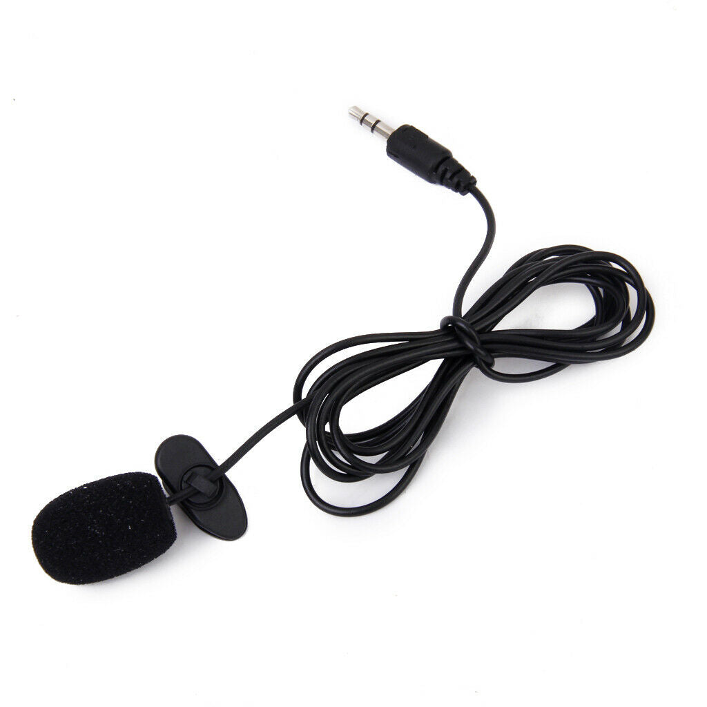3.5mm Mini Clip-on Microphone Mic Motorcycle Bike For Gopro Hero3/3+/4