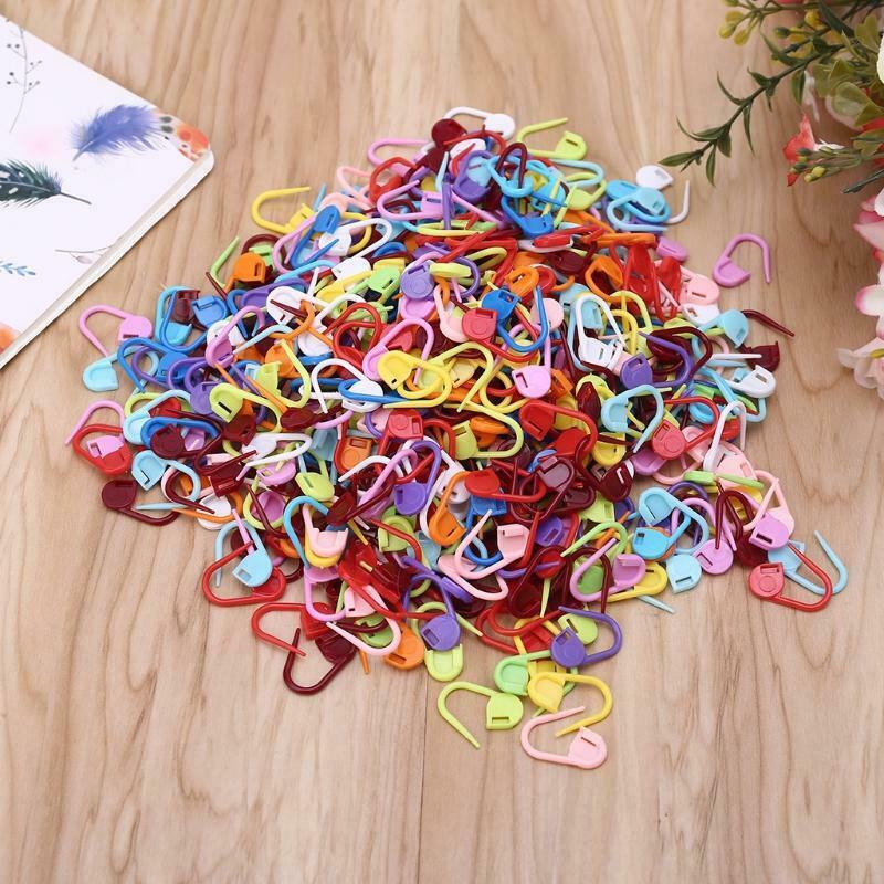 500 Pcs Mix Color Knitting Stitch Counter Crochet Locking Stitch Markers Pin Dec