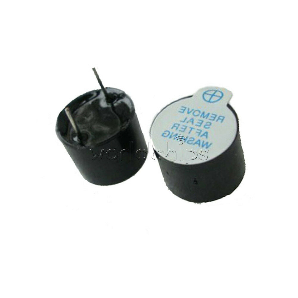 10Pcs 5v Active Buzzer Magnetic Long Continous Beep Tone Alarm Ringer 12mm