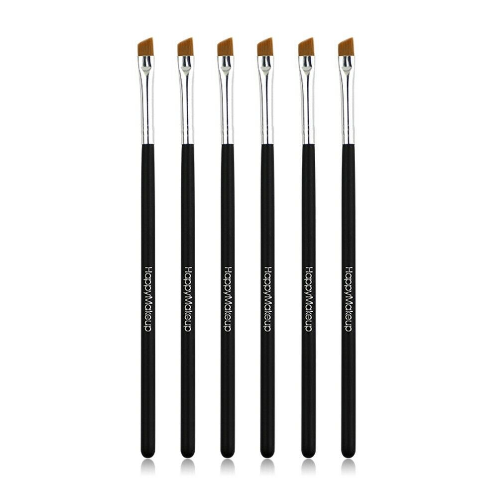 5x Eyebrow Inclined Flat Angled Brushes Eyeliner Eyeshadow Makeup 16.5cm/6.5"