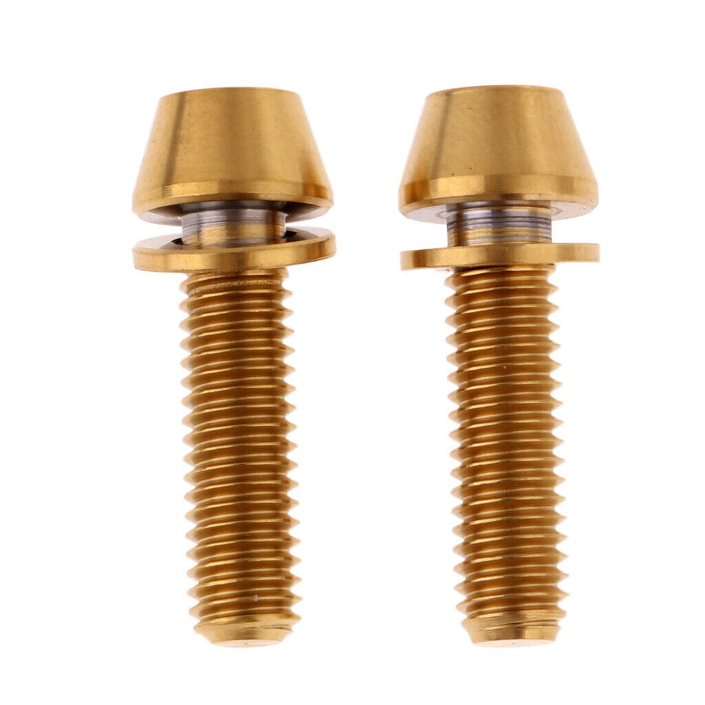 Pack 4 M5x16 / 20mm Titanium Alloy Taper Head Screw for Cycling