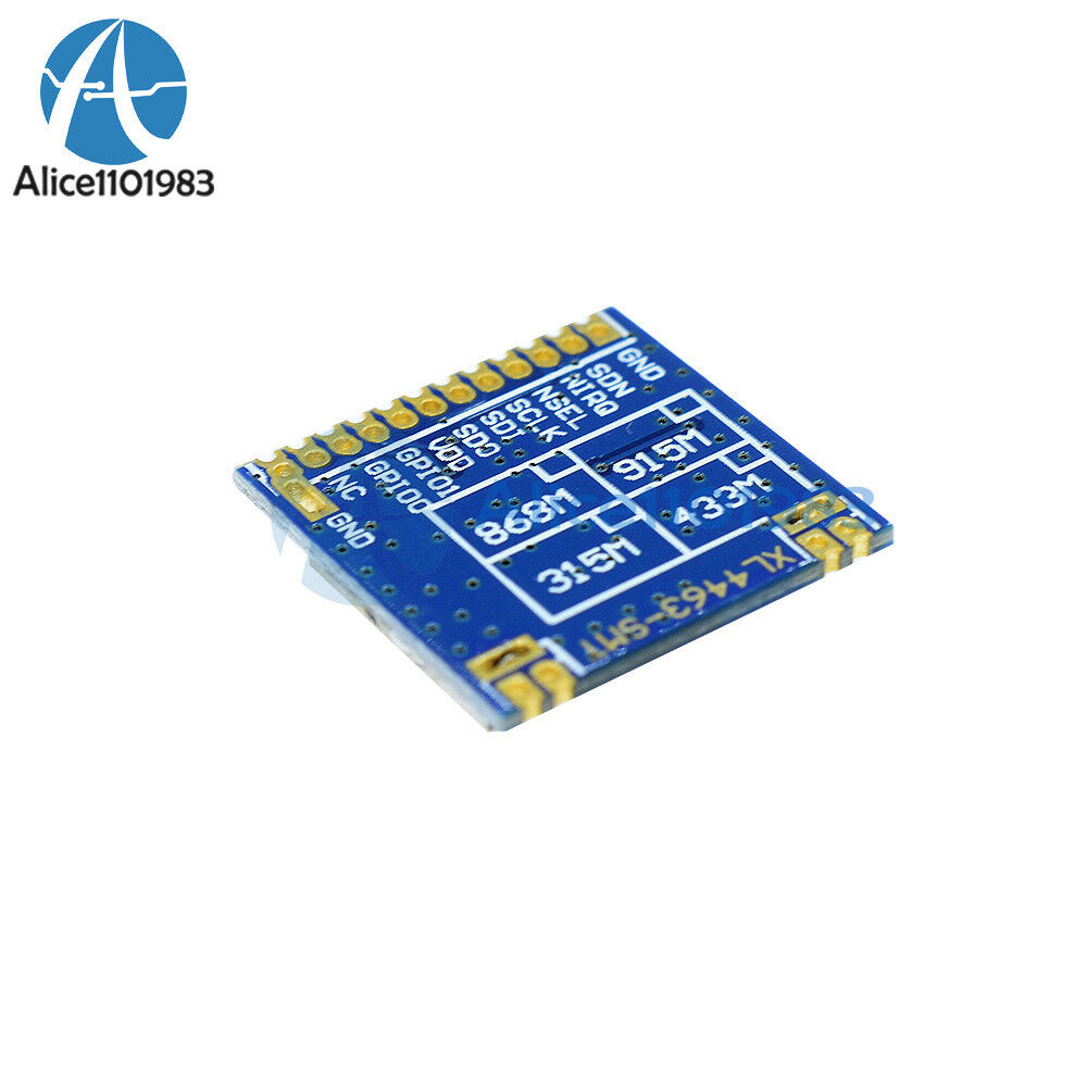 Mini SI4463 2000M 433Mhz Remote Wireless Transceiver Module + Spring Antenna